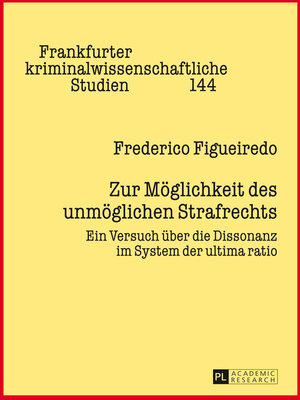 cover image of Zur Möglichkeit des unmöglichen Strafrechts